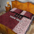 Custom Belarus Football Quilt Bed Set The White Wings Red Version