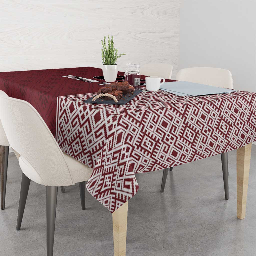 Custom Belarus Football Tablecloth The White Wings Red Version