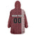 Custom Belarus Football Wearable Blanket Hoodie The White Wings Red Version