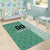 Custom Belarus Football Area Rug The White Wings Green Version