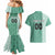 Custom Belarus Football Couples Matching Mermaid Dress and Hawaiian Shirt The White Wings Green Version