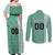 Custom Belarus Football Couples Matching Off Shoulder Maxi Dress and Long Sleeve Button Shirt The White Wings Green Version