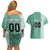 Custom Belarus Football Couples Matching Off Shoulder Short Dress and Hawaiian Shirt The White Wings Green Version