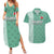 Custom Belarus Football Couples Matching Summer Maxi Dress and Hawaiian Shirt The White Wings Green Version