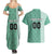 Custom Belarus Football Couples Matching Summer Maxi Dress and Hawaiian Shirt The White Wings Green Version