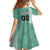 Custom Belarus Football Family Matching Long Sleeve Bodycon Dress and Hawaiian Shirt The White Wings Green Version