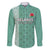 Custom Belarus Football Family Matching Long Sleeve Bodycon Dress and Hawaiian Shirt The White Wings Green Version