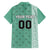 Custom Belarus Football Family Matching Off Shoulder Short Dress and Hawaiian Shirt The White Wings Green Version