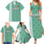 Custom Belarus Football Family Matching Summer Maxi Dress and Hawaiian Shirt The White Wings Green Version