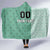 Custom Belarus Football Hooded Blanket The White Wings Green Version