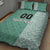 Custom Belarus Football Quilt Bed Set The White Wings Green Version