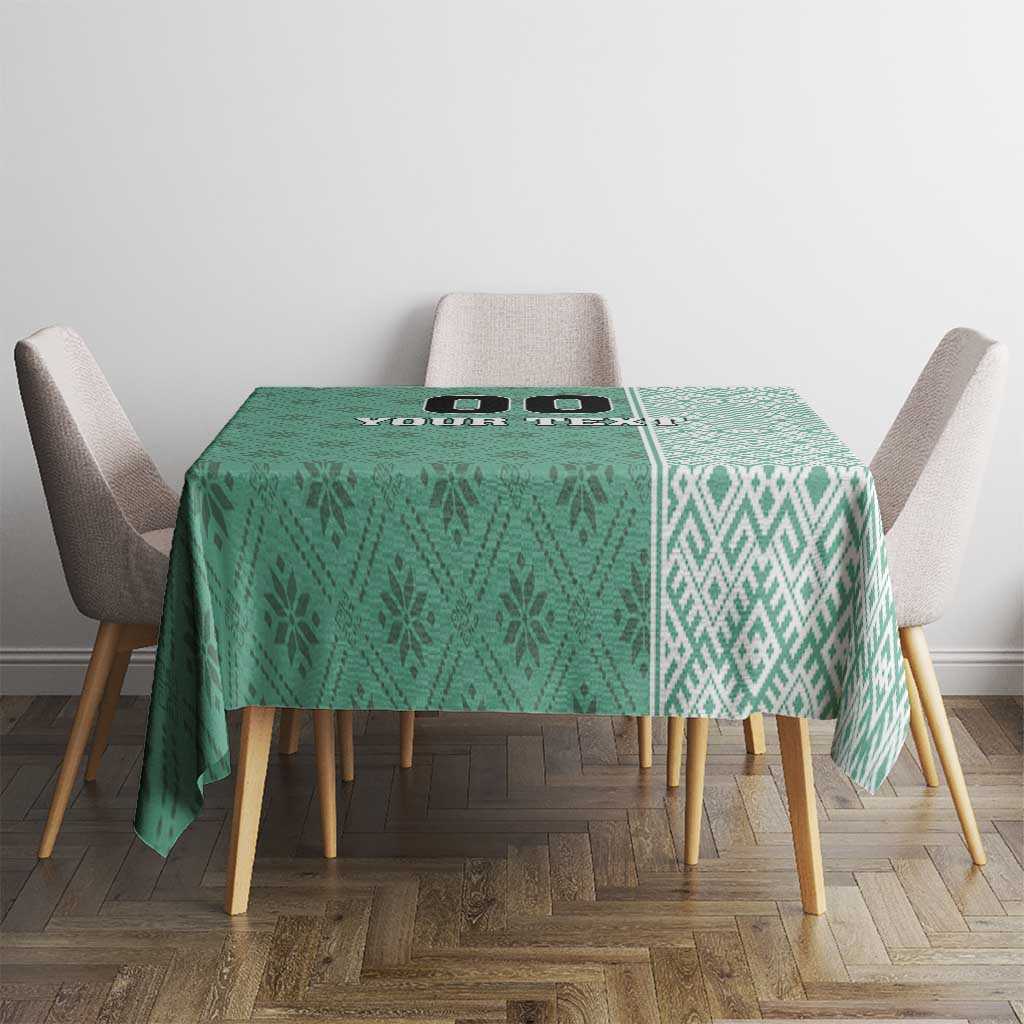 Custom Belarus Football Tablecloth The White Wings Green Version