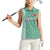 Custom Belarus Football Women Sleeveless Polo Shirt The White Wings Green Version