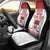 Custom Belarus Ice Hockey Car Seat Cover 2025 Go Bisons White Version