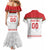 Custom Belarus Ice Hockey Couples Matching Mermaid Dress and Hawaiian Shirt 2025 Go Bisons White Version