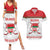 Custom Belarus Ice Hockey Couples Matching Summer Maxi Dress and Hawaiian Shirt 2025 Go Bisons White Version