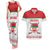 Custom Belarus Ice Hockey Couples Matching Tank Maxi Dress and Hawaiian Shirt 2025 Go Bisons White Version