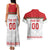 Custom Belarus Ice Hockey Couples Matching Tank Maxi Dress and Hawaiian Shirt 2025 Go Bisons White Version