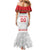 Custom Belarus Ice Hockey Family Matching Mermaid Dress and Hawaiian Shirt 2025 Go Bisons White Version