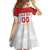 Custom Belarus Ice Hockey Family Matching Off Shoulder Short Dress and Hawaiian Shirt 2025 Go Bisons White Version