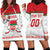 Custom Belarus Ice Hockey Hoodie Dress 2025 Go Bisons White Version