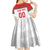 Custom Belarus Ice Hockey Kid Short Sleeve Dress 2025 Go Bisons White Version