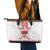 Custom Belarus Ice Hockey Leather Tote Bag 2025 Go Bisons White Version