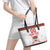 Custom Belarus Ice Hockey Leather Tote Bag 2025 Go Bisons White Version