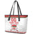 Custom Belarus Ice Hockey Leather Tote Bag 2025 Go Bisons White Version