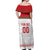 Custom Belarus Ice Hockey Off Shoulder Maxi Dress 2025 Go Bisons White Version