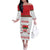 Custom Belarus Ice Hockey Off The Shoulder Long Sleeve Dress 2025 Go Bisons White Version