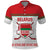 Custom Belarus Ice Hockey Polo Shirt 2025 Go Bisons White Version