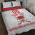 Custom Belarus Ice Hockey Quilt Bed Set 2025 Go Bisons White Version