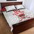 Custom Belarus Ice Hockey Quilt Bed Set 2025 Go Bisons White Version