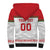 Custom Belarus Ice Hockey Sherpa Hoodie 2025 Go Bisons White Version