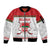 Custom Belarus Ice Hockey Sleeve Zip Bomber Jacket 2025 Go Bisons White Version