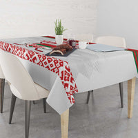 Custom Belarus Ice Hockey Tablecloth 2025 Go Bisons White Version