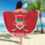 Custom Belarus Ice Hockey Beach Blanket 2025 Go Bisons Red Version