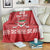 Custom Belarus Ice Hockey Blanket 2025 Go Bisons Red Version