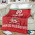 Custom Belarus Ice Hockey Blanket 2025 Go Bisons Red Version