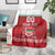 Custom Belarus Ice Hockey Blanket 2025 Go Bisons Red Version