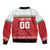 Custom Belarus Ice Hockey Bomber Jacket 2025 Go Bisons Red Version