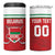 Custom Belarus Ice Hockey 4 in 1 Can Cooler Tumbler 2025 Go Bisons Red Version