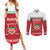 Custom Belarus Ice Hockey Couples Matching Summer Maxi Dress and Long Sleeve Button Shirt 2025 Go Bisons Red Version