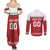 Custom Belarus Ice Hockey Couples Matching Summer Maxi Dress and Long Sleeve Button Shirt 2025 Go Bisons Red Version