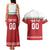 Custom Belarus Ice Hockey Couples Matching Tank Maxi Dress and Hawaiian Shirt 2025 Go Bisons Red Version