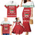 Custom Belarus Ice Hockey Family Matching Mermaid Dress and Hawaiian Shirt 2025 Go Bisons Red Version