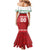 Custom Belarus Ice Hockey Family Matching Mermaid Dress and Hawaiian Shirt 2025 Go Bisons Red Version