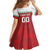 Custom Belarus Ice Hockey Family Matching Off The Shoulder Long Sleeve Dress and Hawaiian Shirt 2025 Go Bisons Red Version