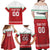 Custom Belarus Ice Hockey Family Matching Off Shoulder Maxi Dress and Hawaiian Shirt 2025 Go Bisons Red Version